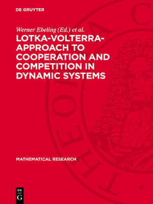 cover image of Lotka-Volterra-Approach to Cooperation and Competition in Dynamic Systems